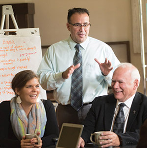 Group in business meeting