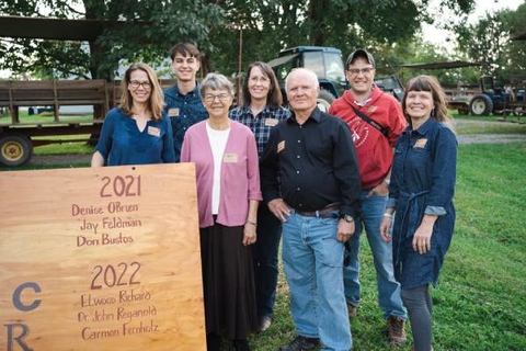 Constance Carlson and her family