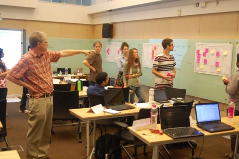 Fred Rose teaching in a classroom