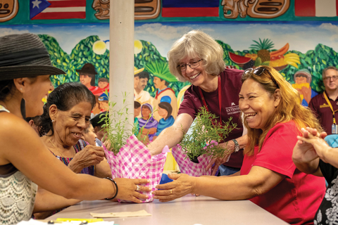 Master Gardener teaching seniors