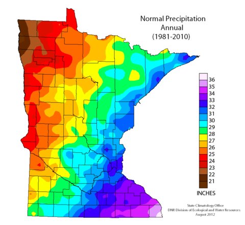 annual precipitation