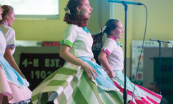 4-H'ers dancing at Arts-In performance