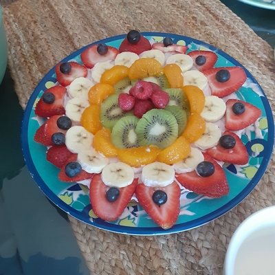 Fresh fruit pizza 